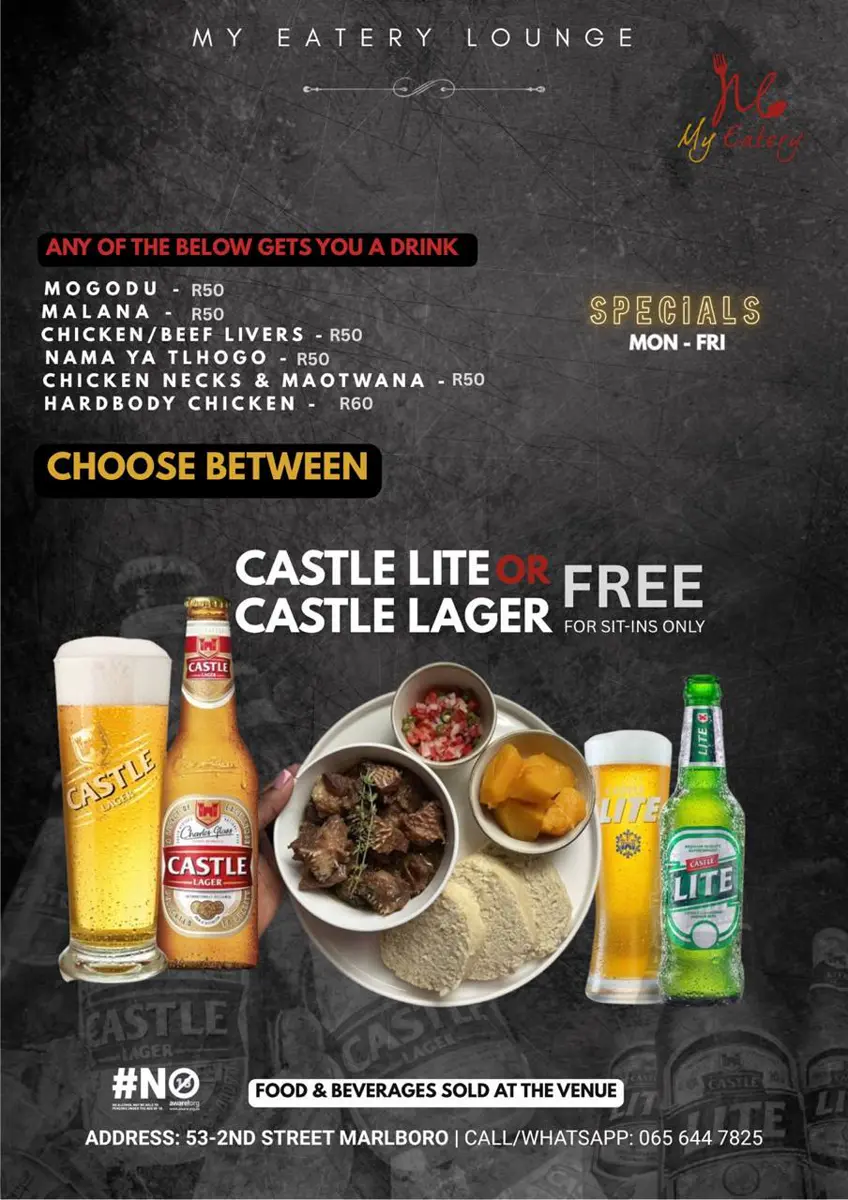 My Eatery food and drinks promotional poster